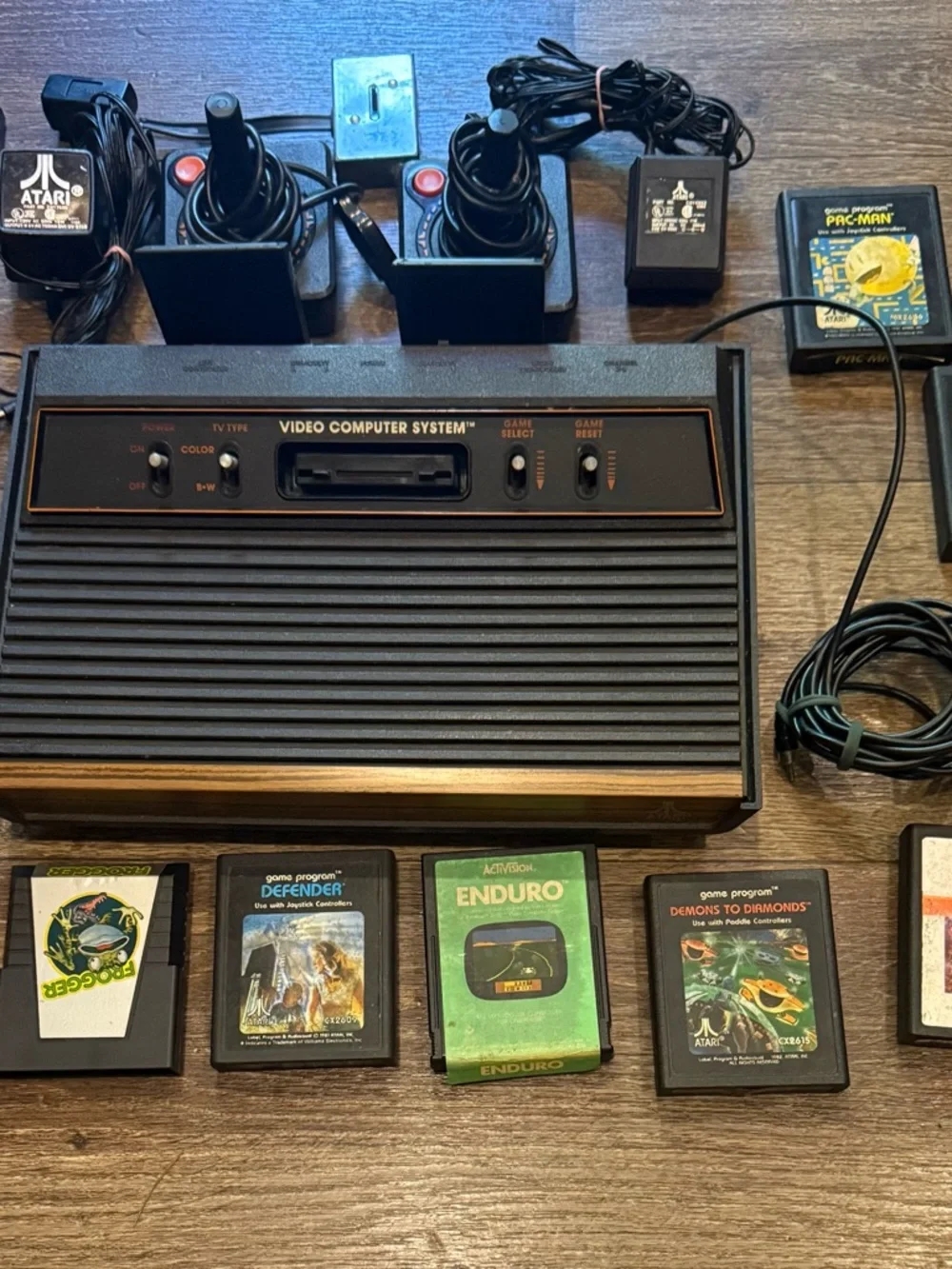Atari 2600 Console Bundle w/ Controllers & Games